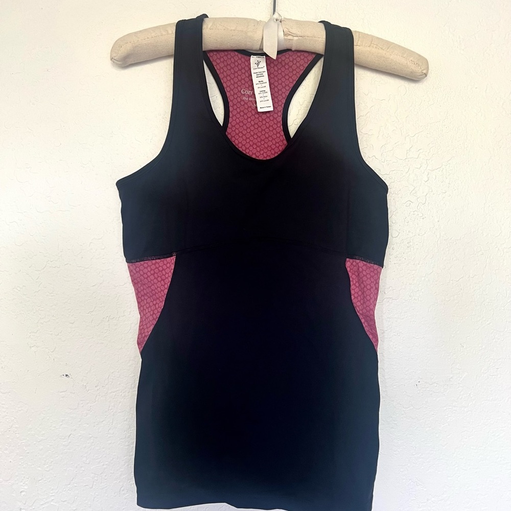 Cozy Orange Yoga Razorback with Built In Bra